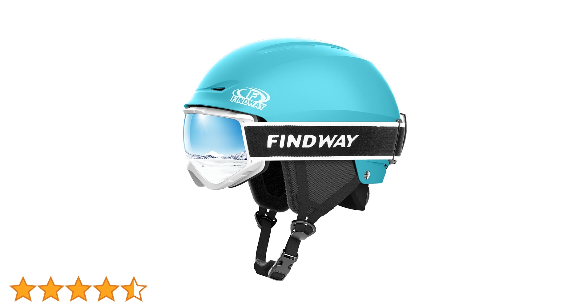 Amazon | 【スキーヘルメットとゴーグルのセット】Findwayスキー